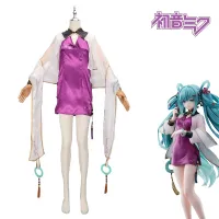 ✗ พร้อมส่ง VOCALOID Hatsune Miku ชุดกี่เพ้า คอสเพลย์ สไตล์จีน สําหรับผู้หญิง 2023 CS4L