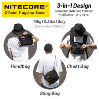 NITECORE SLB04สลิงกระเป๋ากระเป๋าถือกระเป๋าหน้าอก400D ไนล่อนไหล่ C Rossbody กระเป๋าสำหรับ Xiaomi มินิหูฟังผู้ชายผู้หญิง