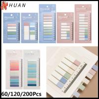 HUAN 60/120/200pcs ความแปลกใหม่ DIY อุปกรณ์สำนักงาน ฉลาก แถบแท็บ ธงดัชนี ใบหลวม โน้ต แผ่นบันทึก สติกเกอร์ Paster