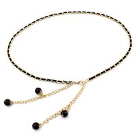 Maikun Korean Fashion Metal Waist Chain Hook Pearl Belt