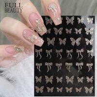 【hot sale】 ﹍ B50 Flash smash diamond butterfly manicure sticker 3D nail decal butterfly nail sticker manicure decoration sticker