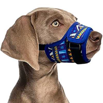 ที่ครอบปากสุนัข ZOOBERS กับป้องกันการกัดไนล่อนตาข่ายระบายอากาศได้นุ่มหมาเห่าปรับที่ครอบปากปากกระบอก