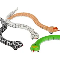 (ร้อน) RC สัตว์งูของเล่นรีโมทคอนลงูไฟฟ้า rattlesnake ของเล่นเด็กเด็กเด็กตลก Novelty Trick Mischief ของขวัญ2022