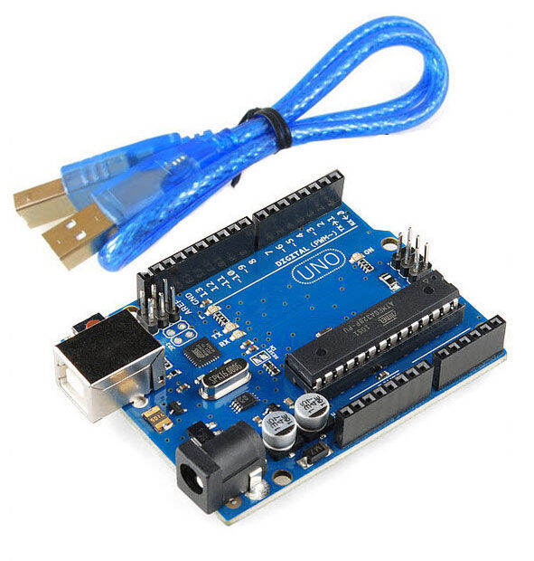 Arduino UNO R3 (พร้อมสาย USB ) ATMEGA328P DIP28 ATMEGA16U2 | Lazada.co.th