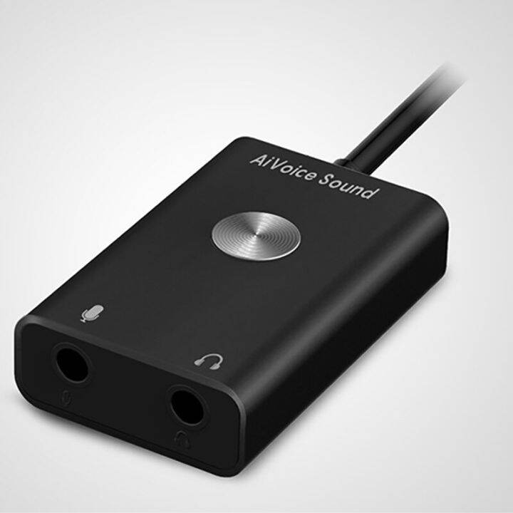 AI VOICE SOUND CARD With 3.5mm Headphone & Microphone Jack