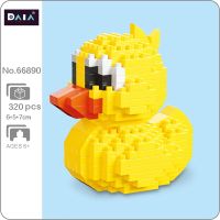 DAIA 66890 Animal Paradise World Yellow Duck Bird Pet 3D Model DIY Mini Diamond Blocks Bricks Building Toy for Children no Box