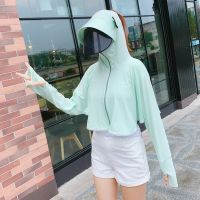 GOOHOJIO 2021 Summer New Anti-UV Sun Protection Clothing Women Outdoor Riding Cool Clothing Blouse Ladies Breathable Female Tops