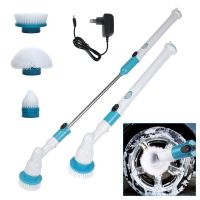 Wireless Electric Cleaning Brush Bathtub Tile Brush Kitchen Bathroom Sink Cleaning Gadget Electric Spin Cleaner 3-In-1