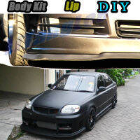 Car Bumper Lip Front Spoiler Skirt Deflector For Hyundai Accent Verna i25 Tune Car Modified Body Kit VIP Hella Flush Lips