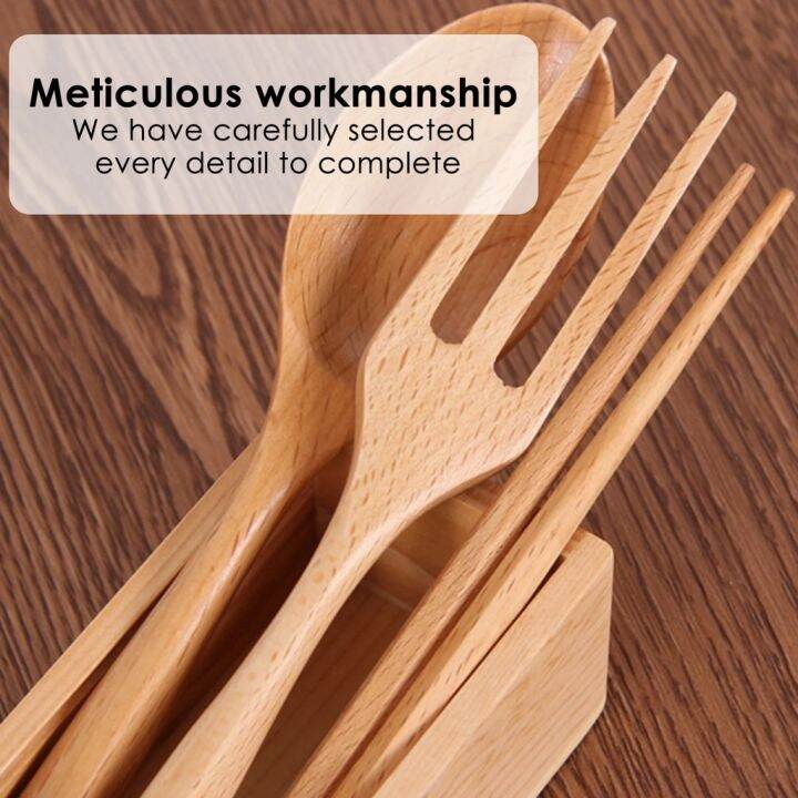 creative-wooden-fork-spoon-and-chopsticks-japanese-style-beech-dining-spoon-fork-tableware-portable-high-quality-kitchen-supplies