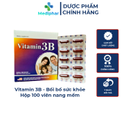 Vitamin 3B Giúp bổ sung và dự phòng thiếu hụt vitamin B1, B6