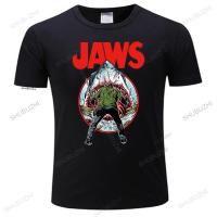 Movie Meg 2 The Trench（Jaws） graphic cotton O-neck T-shirt for men