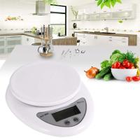 Electronic Kitchen Scale เครื่องชั่งน้ำหนักอาหาร 5000 g รุ่น WH-B05 (สีขาว)