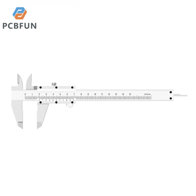 pcbfun เหล็กกล้าคาร์บอนสูง0-150มม. เวอร์เนียคาลิปเปอร์เครื่องมือวัดคาลิปเปอร์โลหะ0.02มม.