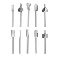 【LZ】۩☾¤  Gravura Máquina De Polimento E Fresa Carpintaria Cortador se Encaixa Dremel Rotary Set Máquina De Corte Elétrica 10Pcs 1/8