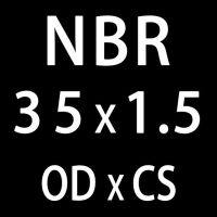 แหวนปะเก็น Od32/33/34/35/36/38/40/42/45/48/50มม. แหวนวงแหวน Nbr โอริงปิดผนึก O-Ring 20ชิ้น/ล็อตแหวนยางน้ำมันตราประทับเครื่องซักผ้า Cs1.5Mm (od35Mm)