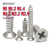 【✔In stock】 shepeng99262925 Qintides สกรู M1--M2.9หัวแฉกสกรูตัวเอง304สกรูโลหะสเตนเลสแบน