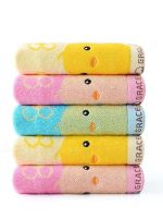 original MUJI Jialiya pure cotton childrens towel cartoon cute Xinjiang long-staple cotton baby soft skin-friendly absorbent water towel bath towel