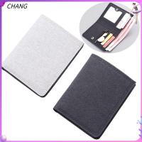 CHANG Simple Canvas Small Men Short Wallet Card Holder Multi-functional Mini Coin Purse