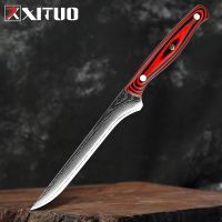 XITUO Profession Boning knife Very sharp Kitchen Chef Knife Japanese VG10 Damascus Steel cleaver Ergonomic design G10 handle