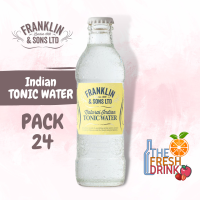 Franklin &amp; Sons Natural Indian tonic water แฟรงคลิน แอนด์ ซันส์ อินเดียนโทนิควอเทอะ 200ml แพ็ค 24 ขวด