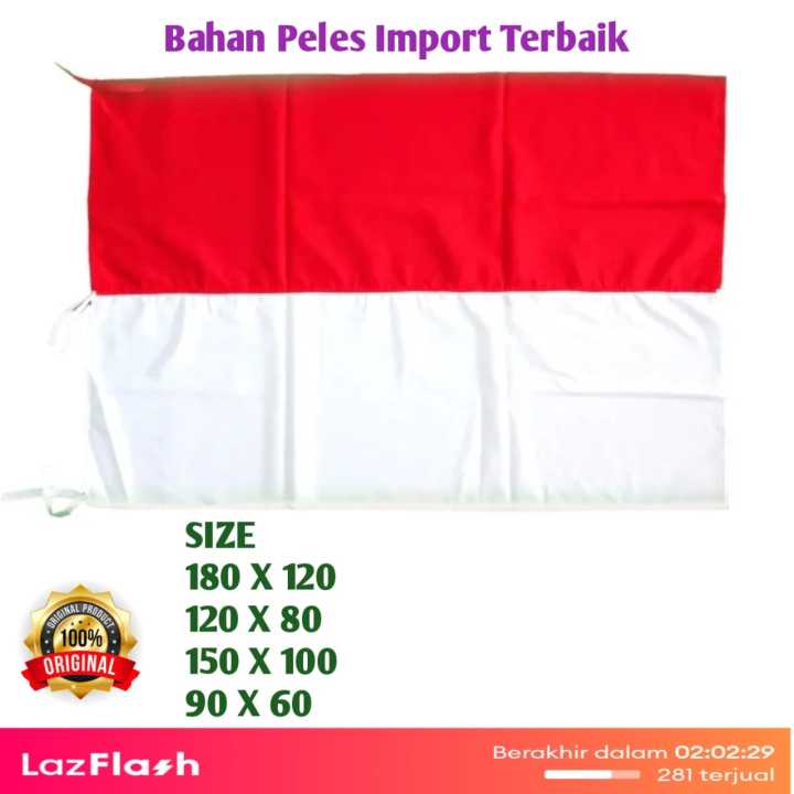 Bendera Indonesia Merah Putih Ukuran 90x60 150x100 120x80 Jumbo