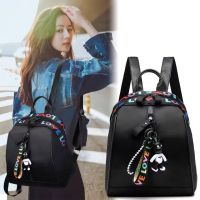 Pretty Girl กระเป๋าเป้สะพายหลัง กระเป๋าสะพายหลังผู้หญิง backpack women (Black)