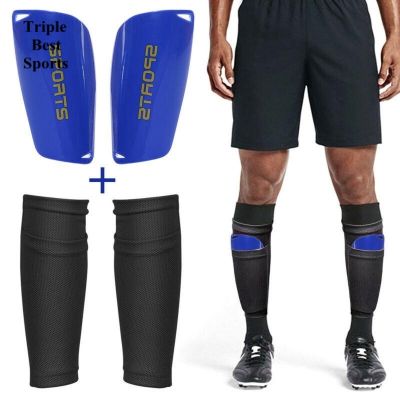 Football Shin Guard Socks Shin Pads Sleeves Double Layer Mesh Breathable for Football Games Beginner Elite Athlete