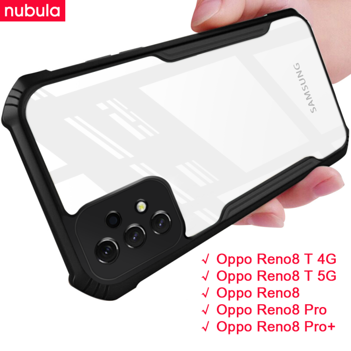 nubula-สำหรับ-oppo-reno-8-t-4g-reno8-t-5g-เคสฝาหลังแบบใส4มุมกันกระแทกเคสโทรศัพท์โปร่งใสสำหรับ-oppo-reno-8-pro-plus