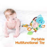 เด็กกระจกรถที่นั่งของเล่นด้านหลัง Teether และ Crinkle Pape Fun Travel ทารก Tummy Time ของเล่นทารก Carseat ของเล่นสำหรับทารกแรกเกิดของขวัญ