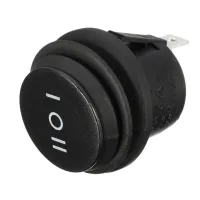 ;[-[; 1X ON/OFF/ON 3 Position SPDT Round Boat Rocker Switch 6A/250V 10A/125V Car Dash Dashboard Truck RV ATV Home