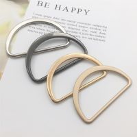 【CW】 Zinc Alloy D Buckle Half Round Seamless Shoes Metal Accessories Clothing Luggage