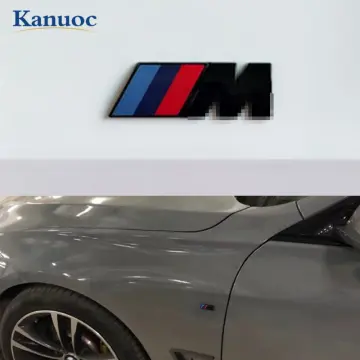 New Car Styling BMW M Badge ///M ABS car Sticker EMBLEM For M3 M5 X3 X5 X6  E36