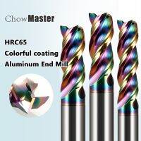 【LZ】 DLC Coating Colorful High Efficiency CNC Multicolour U-Type Flute HRC65 Milling Cutter Bits for Aluminum End Mill Endmills Tungs