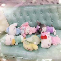 Japanese Anime Cute Cartoon Stuffed Plush Melody Dog Kulomi cat Lying Sleep Plush Doll Ornament