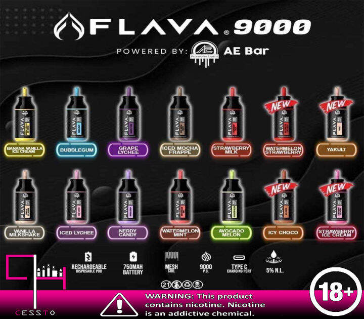 Flava Aebar Dispo 9000 ORIGINAL | Lazada PH