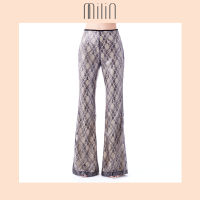 [MILIN] Lace sequin flare pants กางเกงขายาว ผ้าลูกไม้ ทรงขาม้า Safra Pants