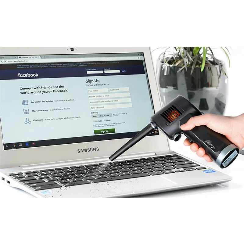  Air Duster for Computer Keyboard Cleaning - Cordless,  Rechargeable 6000mAh Battery，Powerful Brushless Motor and 10W Fast Charging Air  Duster Compressed Air : Electronics