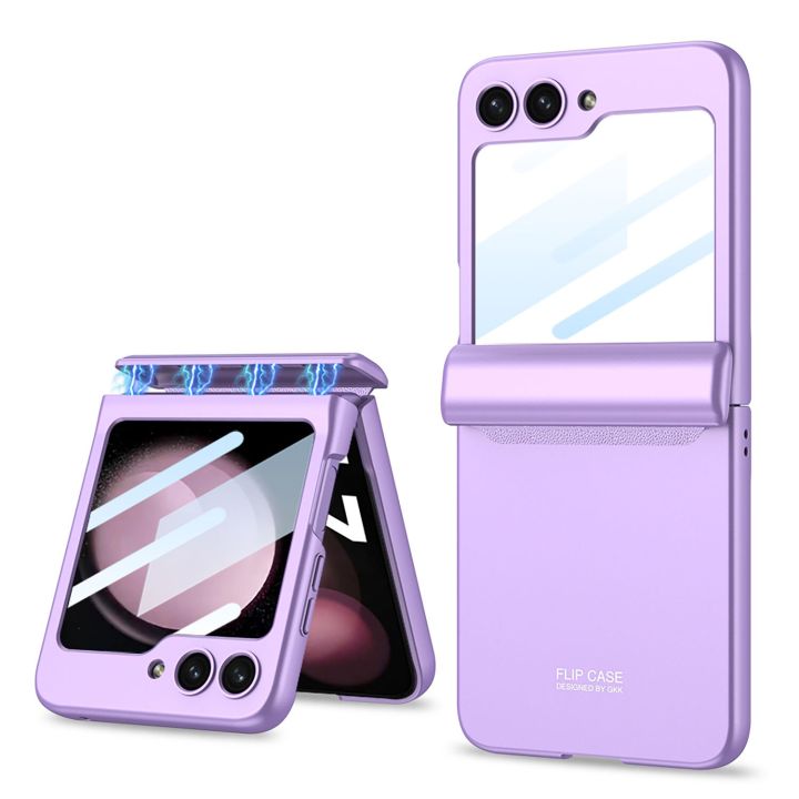 for-samsung-galaxy-z-flip-5-all-inclusive-magnetic-hinge-case-ultra-thin-shell-and-membrane-integrated-anti-drop-phone-cover-phone-cases