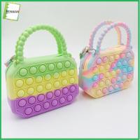 RENWAN ซิลิโคน บรรเทาความเครียด Push Bubble Sensory Bag Push It Bag Pop Fidget Toys Handbags Popit Bag กระเป๋าใส่เหรียญ