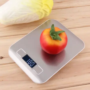 Red Ultra Thin Digital Kitchen Scale