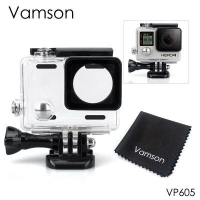 Waterproof Case for Go Pro Hero 4 3+ Black  for Gopro Action Sports Camera Camera Surfing Diving Accessory VP605