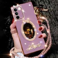 เคสสำหรับ โทรศัพท์ VIVO V27 V25 V25E 5G พร้อมกระจกและเชือกยาว