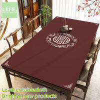 LIFE Square Table Cover Cloth Chinese Leather Table Cloth Waterproof, Oil Proof, Hot Proof Table Mat Wash Free TV Cabinet Tea Table Cloth