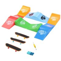 Fingerboard Skatepark Mini Finger Toys Set Fingerboard Skate Park Ramp Mini Finger Skateboard Park Set Ramps For Kids Birthday