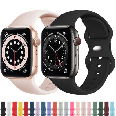 Silicone Strap for Apple Watch Band 44mm 42mm Watchbands 40mm 38mm Smartwatch Rubber Sports Bracelet on iWatch Series 6 5 4 3 21