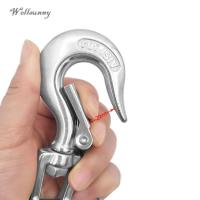 Wellsunny Heavy Duty Stainless Steel Spring Snap Hook Carabiner For Marine Boat