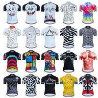 HOT★Codbco ชายเสื้อเจอร์ซีย์นักปั่น MTB Maillot เสื้อผ้าปั่นจักรยาน2023แผนที่เสื้อผ้าจักรยาน Downhill เสื้อฤดูร้อนฤดูร้อน Breathale ชุด