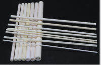 With2inner hole 250mm 99Ceramic tube Corundum tube Thermocouple temperature sensor tube High temperature 1750 degrees