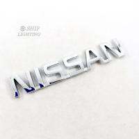 SP 1 X ABS Chrome NISSAN โลโก้รถ Auto ด้านหลัง Trunk Lid Emblem Badge สติกเกอร์รูปลอกสำหรับ NISSAN